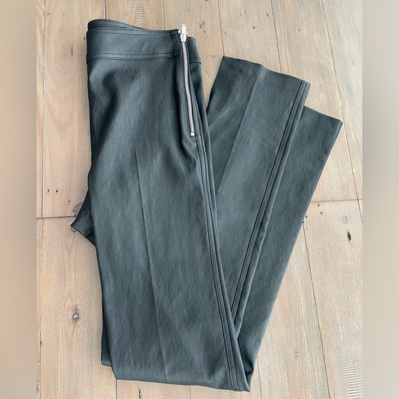 Helmut Lang slit-cuff black lamb leather trousers NWT - Picture 7 of 12